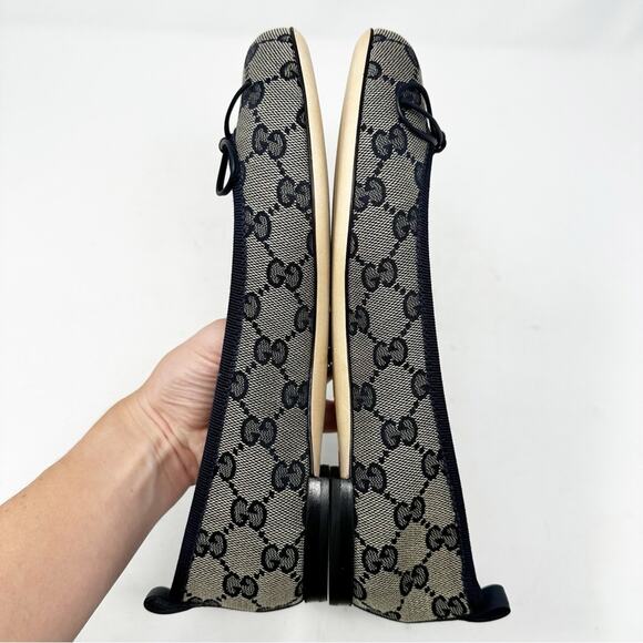 Gucci GG Canvas Ballet Flats EU 37.5 - Picture 7 of 13